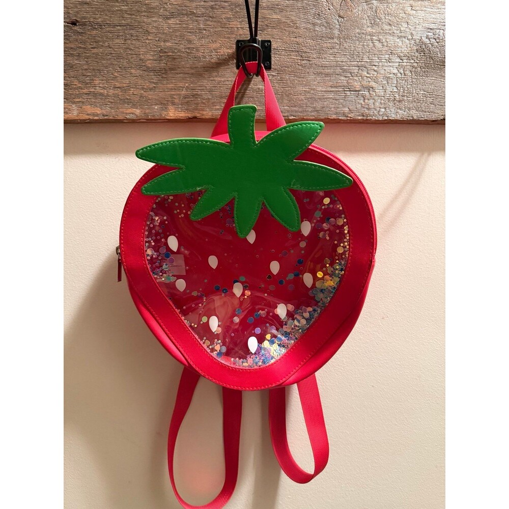 Strawberry 11” Glitter Bagpack NWOT